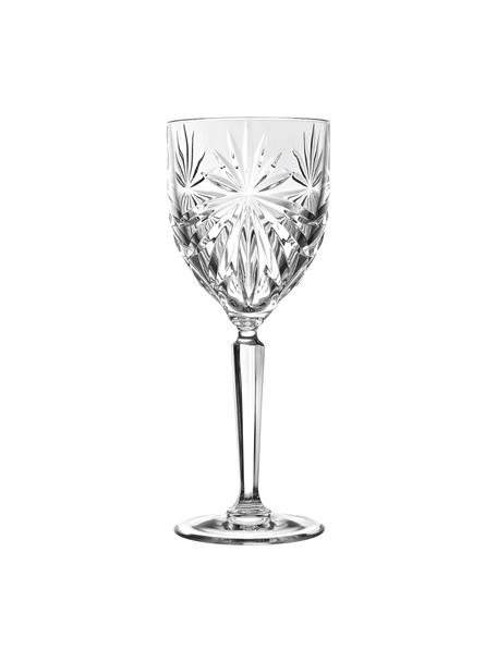 Bicchiere da vino bianco in cristallo Oasis 6 pz, Cristallo Luxion, Trasparente, Ø 8 x Alt. 20 cm