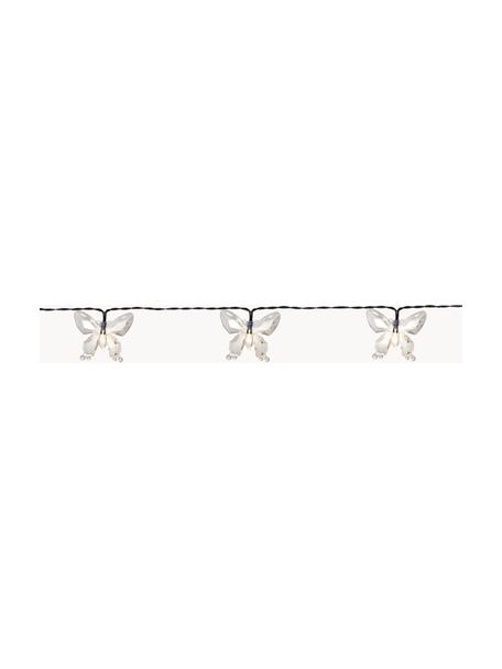 Solar lichtslinger Papillon, 280 cm, 15 lampions, Lampions: kunststof, Zwart, transparant, L 280 cm