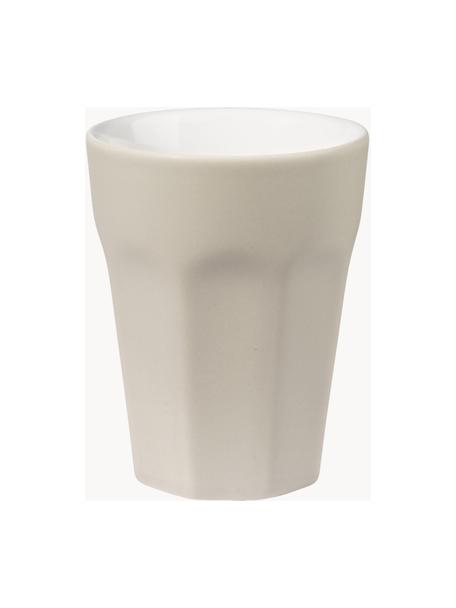 Tazze senza manico ti amo 2 pz, Gres, Beige, Ø 8 x Alt. 10 cm, 200 ml