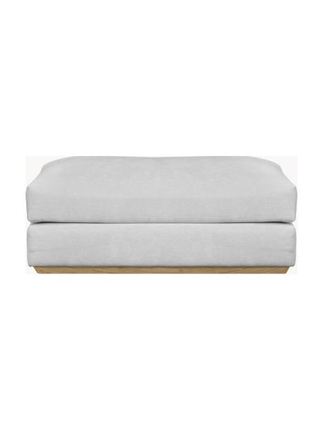 Poggiapiedi da divano Vienna, Rivestimento: 100% poliestere Il rivest, Tessuto grigio, Larg. 114 x Prof. 70 cm