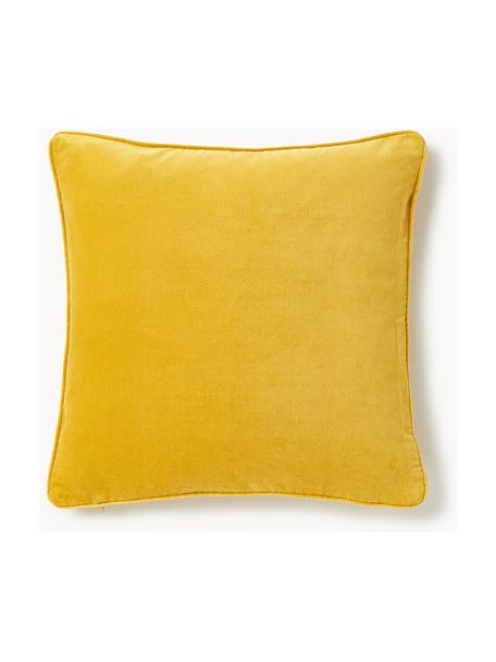 Housse de coussin 40x40 en velours Dana, 100 % velours de coton

Le matériau est certifié STANDARD 100 OEKO-TEX®, 21.HCN.84376, Hohenstein, Jaune soleil, larg. 40 x long. 40 cm