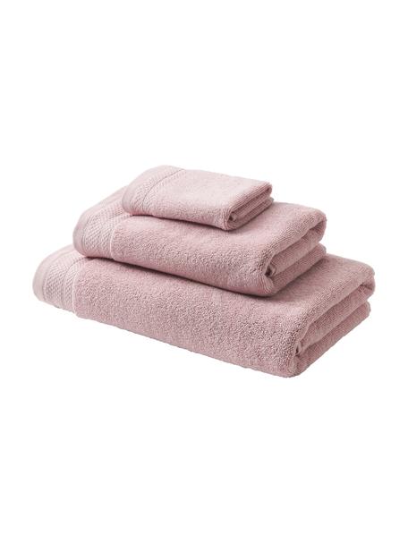 Set de toallas de algodón ecológico Premium, 3 uds., 100% algodón ecológico con certificado GOTS (por GCL International, GCL-300517)
Gramaje superior 600 g/m², Rosa palo, Set de diferentes tamaños