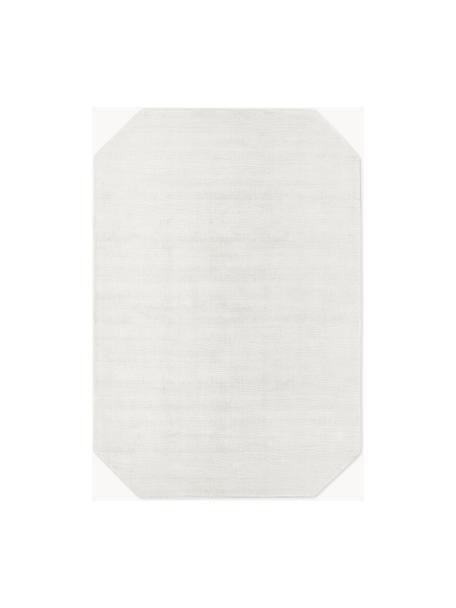 Alfombra de viscosa Jane Diamond, Parte superior: 100% viscosa, Reverso: 100% algodón El material , Marfil, An 120 x L 180 cm