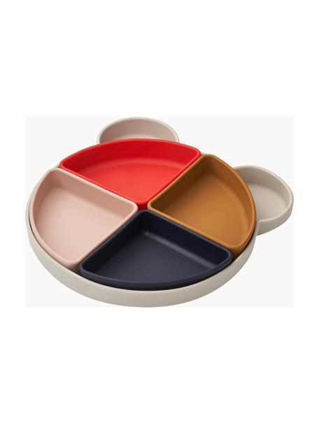 Assiettes Arne, 5 élém., Silicone, Beige clair, multicolore, Lot de différentes tailles