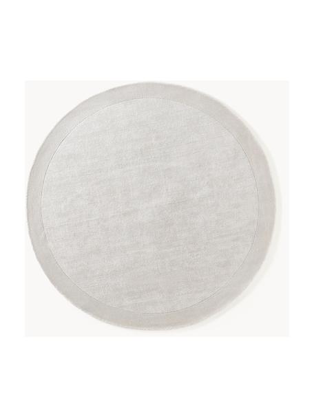 Tapis rond à poils ras Kari, 100 % polyester, certifié GRS, Gris, Ø 150 cm (taille M)