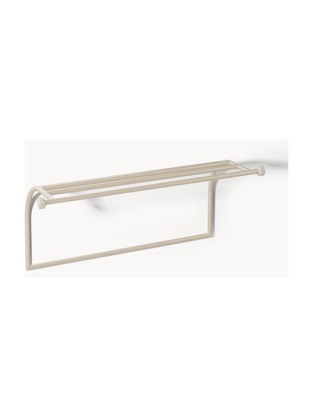 Estante de pared de travertino Disa, Estructura: metal, con pintura en pol, Beige claro, An 89 x Al 38 cm