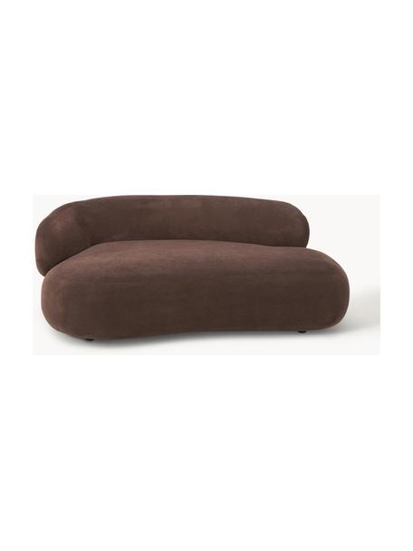 Sofa Alba (2-Sitzer), Bezug: 97% Polyester, 3% Nylon D, Gestell: Massives Fichtenholz, Bir, Füße: Kunststoff Dieses Produkt, Webstoff Dunkelbraun, B 185 x T 114 cm, Rückenlehne links