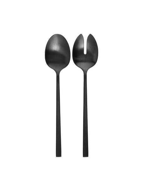 Couverts à salade Shine, 2 élém., Acier inoxydable 18/10

Les couverts sont fabriqués en acier inoxydable. Ils sont donc durables, ne rouillent pas et sont résistants aux bactéries, Noir, mat, long. 24 cm