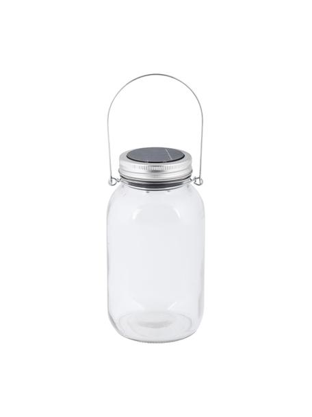Lanterne solaire Bianca, Transparent, couleur argentée, Ø 10 x haut. 18 cm