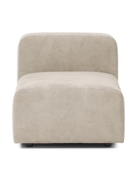 Modulo centrale Lena, Rivestimento: tessuto (88% poliestere, , Struttura: legno di pino, legno lami, Piedini: plastica, Tessuto beige, Larg. 76 x Prof. 106 cm