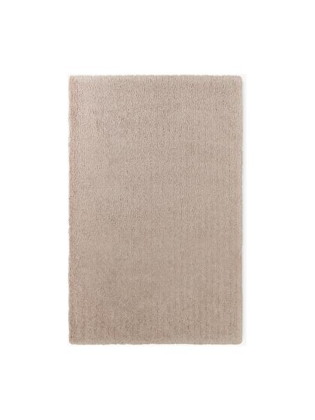 Načechraný koberec s vysokým vlasem Leighton, Béžovo-hnědá, Š 80 cm, D 150 cm (velikost XS)