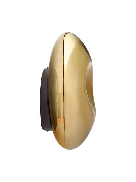 Ručne fúkaná nástenná lampa Mabell, Odtiene zlatej, Š 28 x H 13 cm