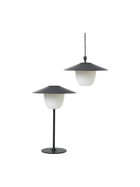 Mobilna lampa zewnętrzna LED Ani, Czarny, biały, Ø 22 x W 33 cm