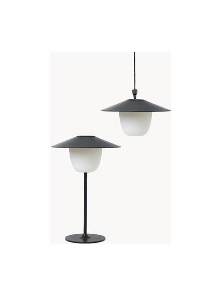 Mobilna lampa zewnętrzna LED Ani, Czarny, biały, Ø 22 x W 33 cm