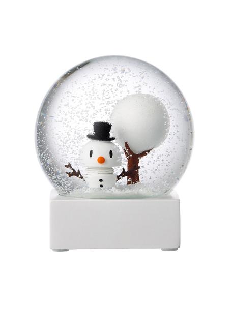 Kula śnieżna Snowman, Biały, transparentnyny, Ø 10 x W 12 cm