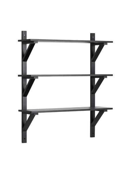 Estante de pared de abedul Vagghylla, Madera de abedul con certificado FSC, Negro, An 80 x Al 90 cm