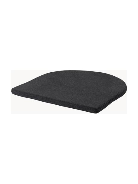 Cojín de asiento para exterior sillón Bauhaus, Tapizado: 100% tejido acrílico Alta, Negro, An 60 x L 61 cm