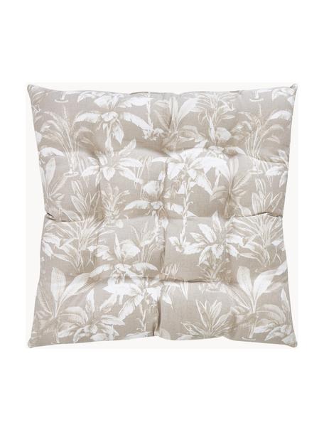 Coussin de chaise 40x40 taupe Shanida, Taupe, larg. 40 x long. 40 cm