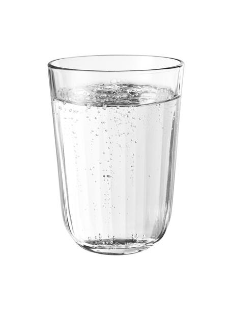 Vasos termo de vidrio templado Facette, 4 uds., Vidrio, Transparente, Ø 9 x Al 12 cm