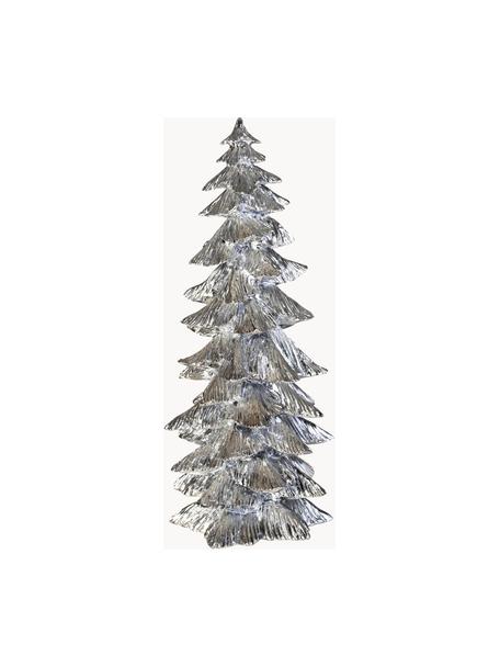 Handgefertigter Deko-Objekt Tree H 20 cm, Kunststoff, Silberfarben, Ø 10 x H 20 cm