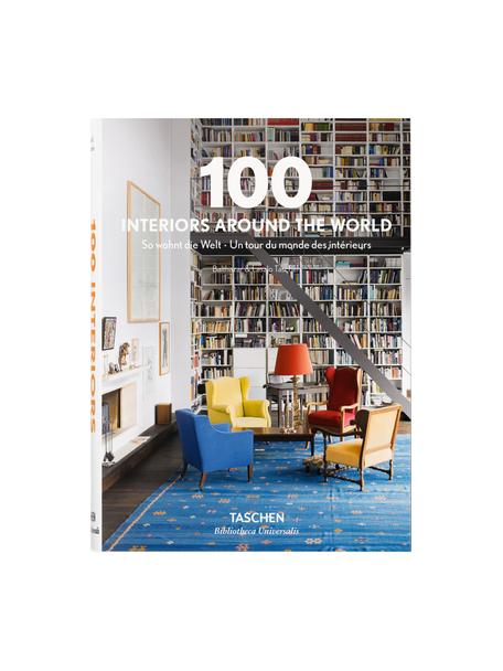 Libro illustrato 100 Interiors around the World, Carta, cornice rigida, 100 Interiors around the World, Larg. 14 x Alt. 20 cm