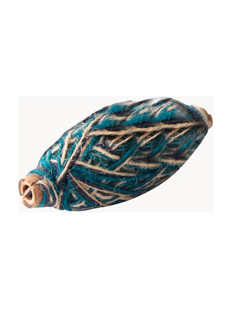 Cordón para regalos Flazcord, Yute, Beige, azul, azul petróleo, L 50 m
