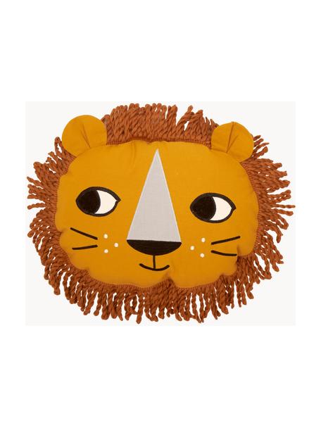 Poduszka Lion, Tapicerka: 100% bawełna, Pomarańczowy, jasny brązowy, S 40 x D 32 cm