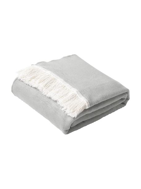 Koc z bawełny Alya, 100% bawełna

Ten produkt został przetestowany pod kątem substancji szkodliwych i certyfikowany zgodnie z STANDARD 100 by OEKO-TEX® 6457CIT, CITEVE, Jasny szary, S 125 x D 170 cm