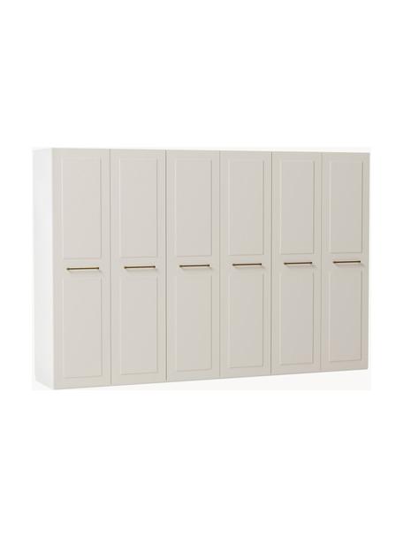 Armario modular Charlotte, 6 puertas (300 cm), diferentes variantes, Estructura: tablero aglomerado revest, Beige, Interior Basic (An 300 x Al 200 cm)