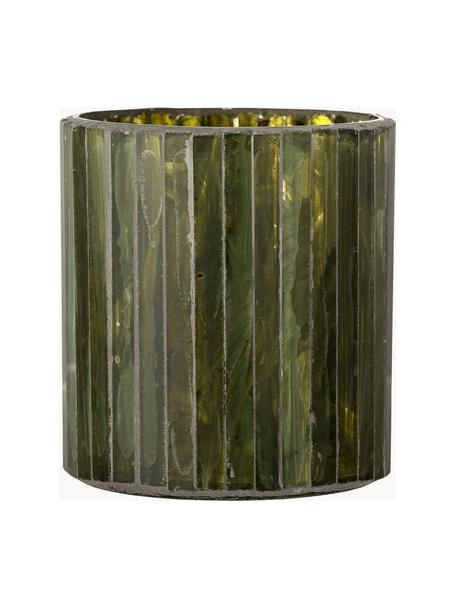 Świecznik na tealighty ze szkła Kamille, Szkło, Zielony, Ø 8 x W 9 cm