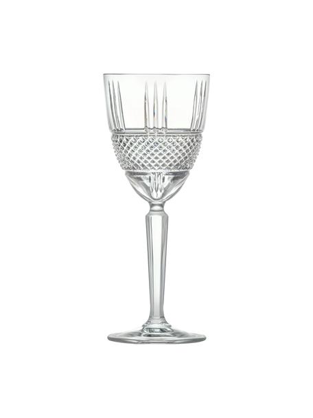 Krištáľový pohár na víno Brillante, 6 ks, Krištáľové sklo, Priehľadná, Ø 9 x V 21 cm, 300 ml