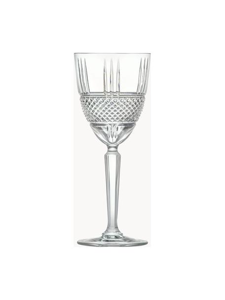 Copas de vino de cristal Brillante 6 uds., Cristal, Transparente, Ø 9 x Al 21 cm, 300 ml