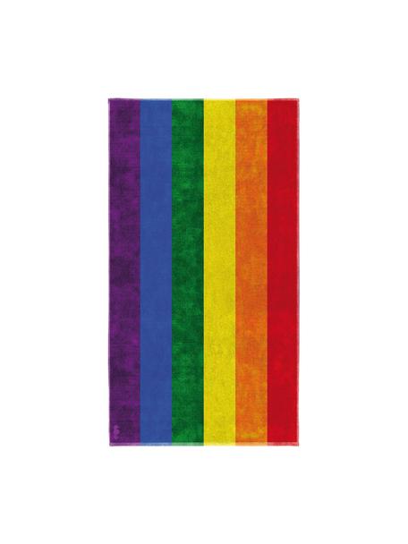 Telo mare a righe color arcobaleno Festival, Multicolore, Larg. 90 x Lung. 170 cm