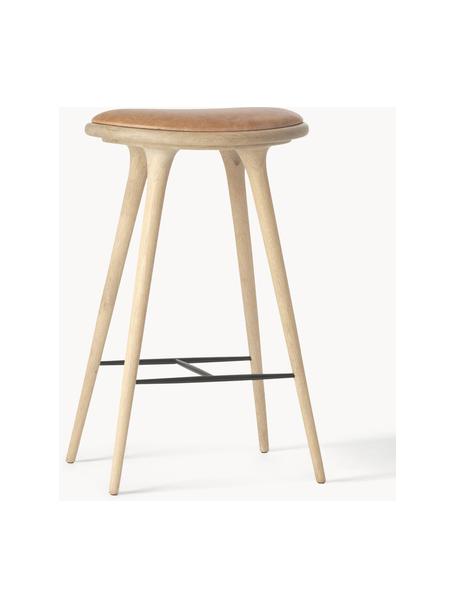 Barová židle High Stool, Světle hnědá, V 74 cm