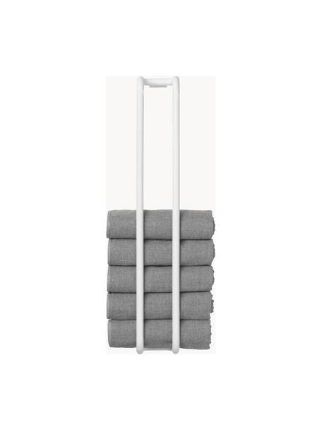 Porte-serviettes métal Modo, Métal, enduit, Blanc, larg. 7 x haut. 42 cm