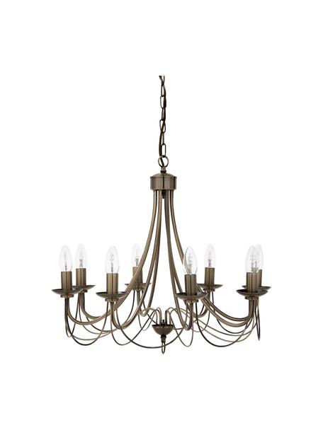 Lampadario Maypole, Struttura: acciaio ottonato, Baldacchino: acciaio ottonato, Ottonato, Ø 60 x Alt. 50 cm