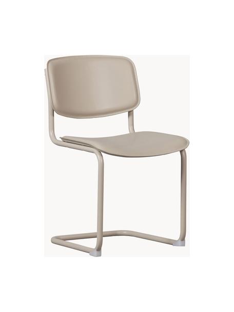 Konzolová židle z imitace kůže Cody, 2 ks, Béžová, Š 47 cm, H 59 cm