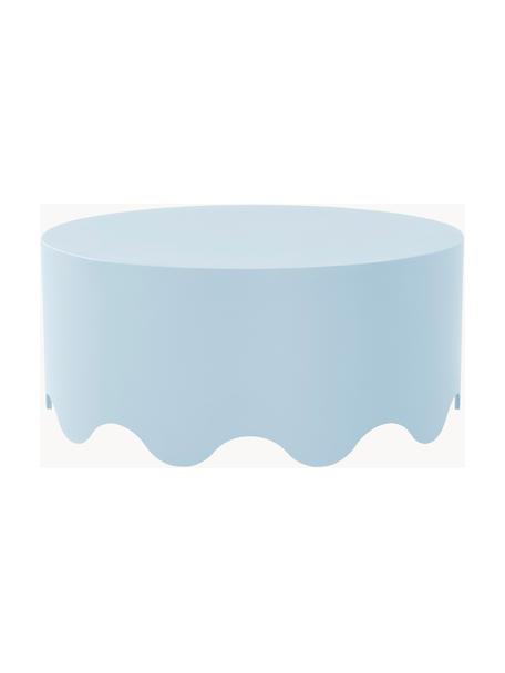 Table basse ronde Boom, Fer, revêtement par poudre, Bleu ciel, Ø 80 cm