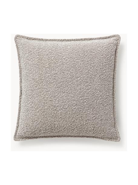 Bouclé-Sofa-Kissen Lennon, Hülle: Bouclé (80 % Polyester, 2, Bouclé Taupe, B 60 x L 60 cm