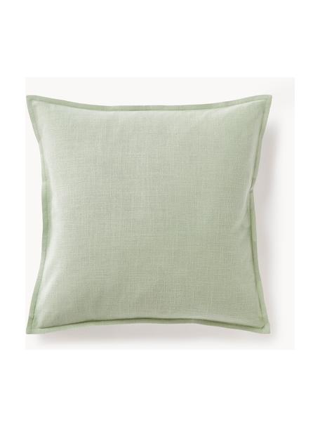 Poszewka na poduszkę z bawełny Vicky, 100% bawełna, Szałwiowy zielony, S 50 x D 50 cm