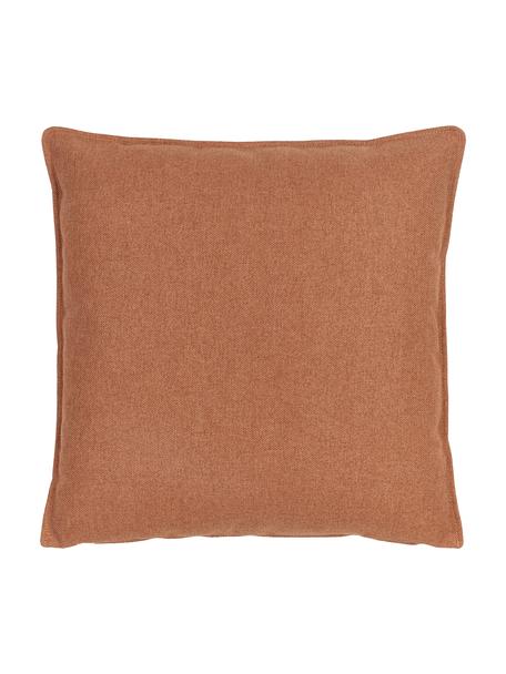 Sofa-Kissen Lennon in Nougat, Bezug: 100% Polyester, Webstoff Nougat, 60 x 60 cm