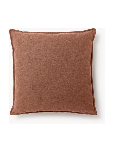 Sofa-Kissen Lennon, Bezug: 100 % Polyester, Webstoff Nougat, B 60 x L 60 cm