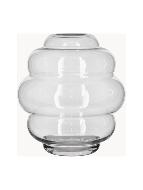 Glasvase Bubble, H 28 cm, Glas, Transparent, Ø 25 x H 28 cm