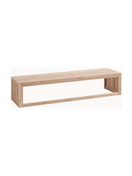 Wandgarderobe Rib aus Bambusholz, verschiedene Größen, Bambus, Hellbraun, B 95 x H 20 cm
