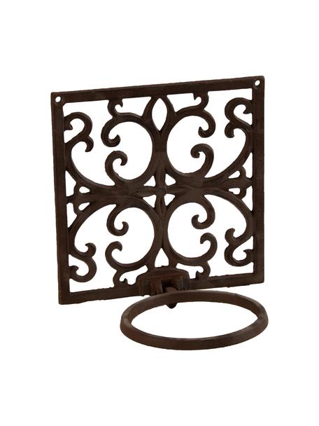 Portavaso da parete Classic, Metallo rivestito, Marrone, Larg. 18 x Alt. 18 cm