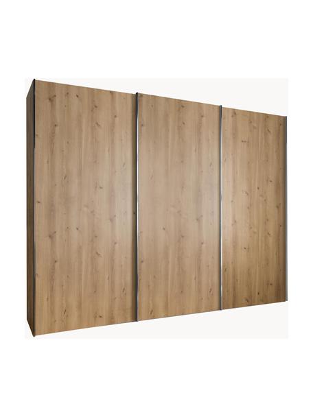 Szafa z przesuwanymi drzwiami Monaco, 3-drzwiowa, Korpus: materiał drewnopochodny f, Drewno naturalne, S 279 x W 217 cm