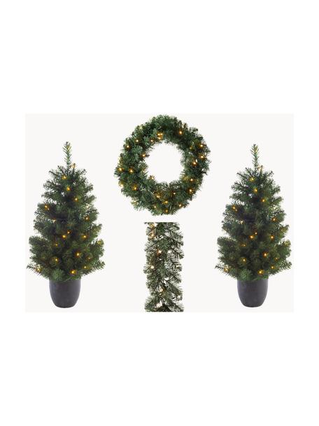 Decorazioni natalizie a LED a batteria Imperial, set di 4, Plastica (PVC), Verde, Set in varie misure