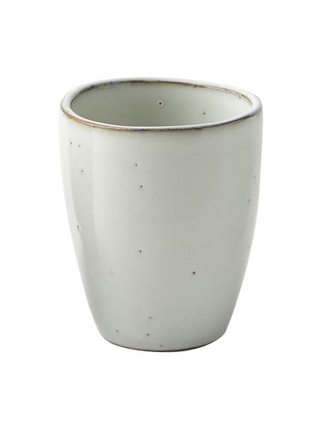 Ručně vyrobené pohárky Nordic Sand, 6 ks, Kamenina, Odstíny šedé, odstíny béžové, Ø 8 cm, V 10 cm, 250 ml
