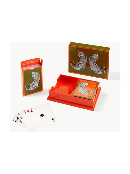 Speelkaarten Leopard, Kunststof, papier, Leopard, Set met verschillende formaten