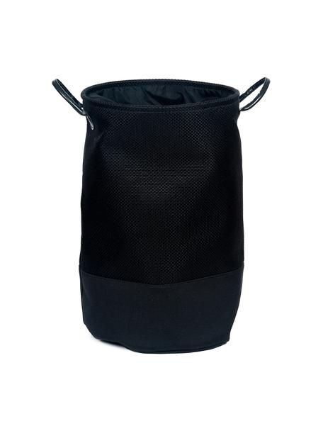 Panier à linge Camberwell, Polyester, Noir, Ø 60 cm